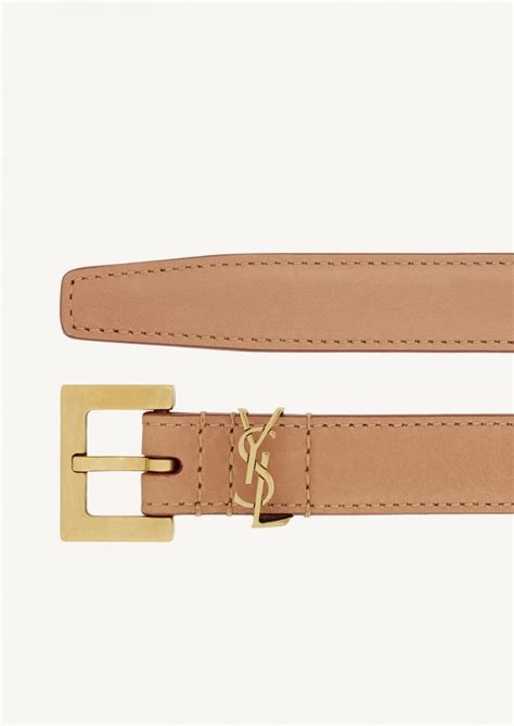 Saint Laurent Ceinture Cassandre En Cuir 